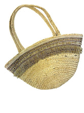 Load image into Gallery viewer, Raffia Basket Tote Bag - Natural
