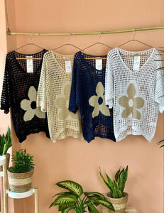 Crochet Sweater Flower