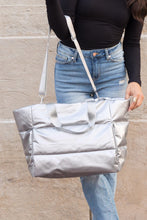 Load image into Gallery viewer, Metallic Puffer Tote
