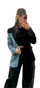 Color Block Denim Jacket