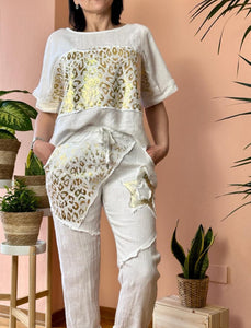 Gold Star Linen Pants