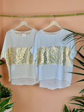 Load image into Gallery viewer, Gold Star Linen Blouse
