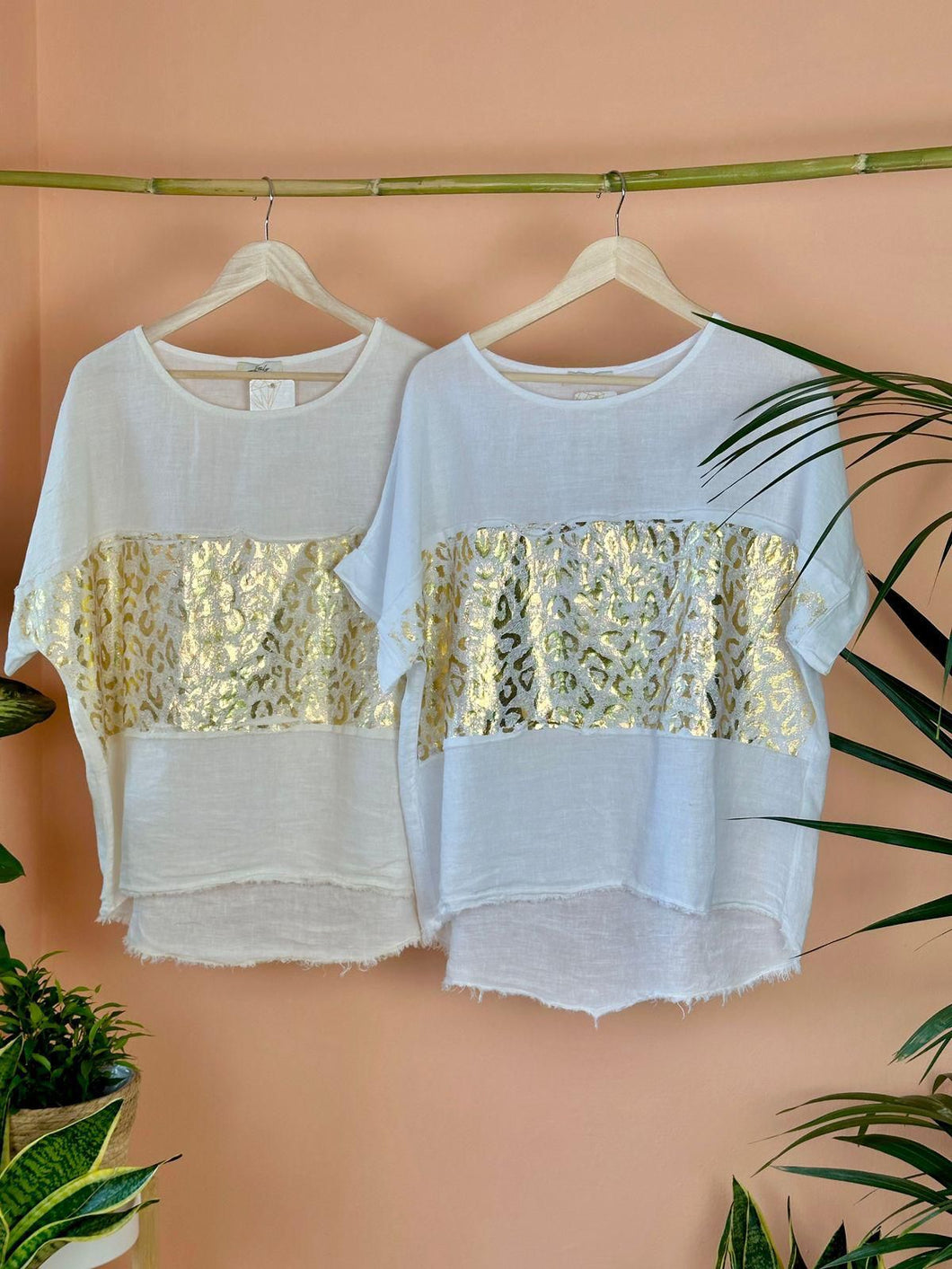 Gold Star Linen Blouse