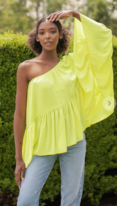 Voluminous One Shoulder Top