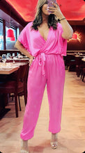 Load image into Gallery viewer, Satin Cargo Style Jumpsuit
