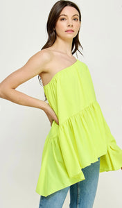 Voluminous One Shoulder Top