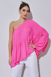 Voluminous One Shoulder Top