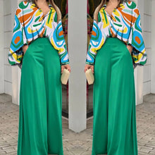 Load image into Gallery viewer, SET - Blouse &amp; Wide Leg Pants
