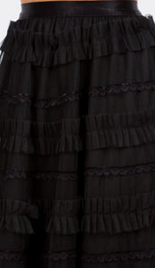 Ruffled Tulle Skirt