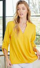 Load image into Gallery viewer, Yellow Crossover Blouse
