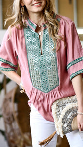 Egyptian Collar Blouse