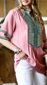 Egyptian Collar Blouse