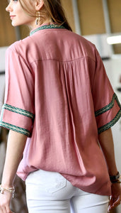 Egyptian Collar Blouse