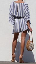 Load image into Gallery viewer, Striped Blue Romper
