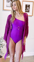 Load image into Gallery viewer, Orchid Crochet Kimono Cover-Up
