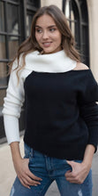 Load image into Gallery viewer, 2 Tone Off Shoulder Sweater
